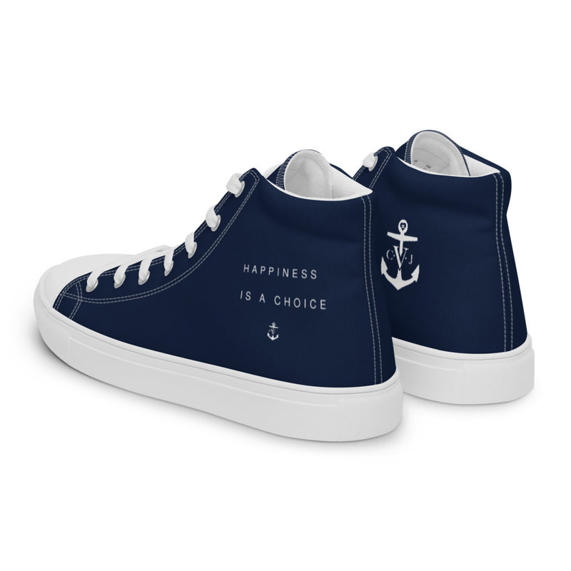 Happiness Men’s high top Navy