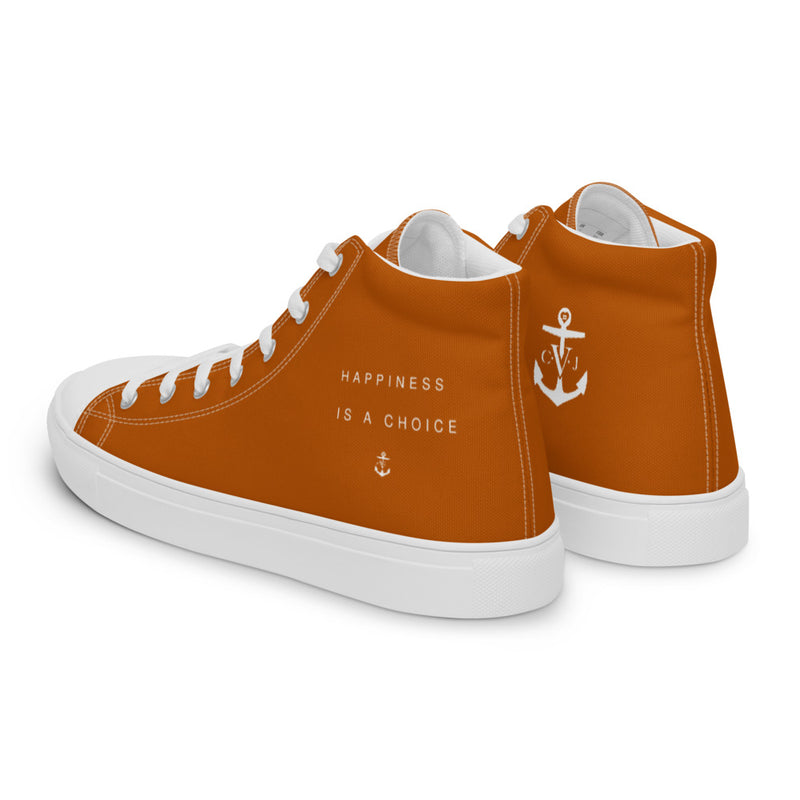 Happiness Men’s high top Burn't Orange