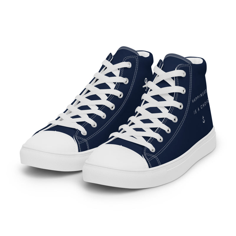 Happiness Men’s high top Navy