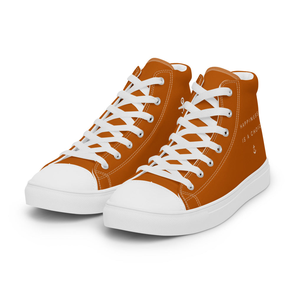 Happiness Men’s high top Burn't Orange
