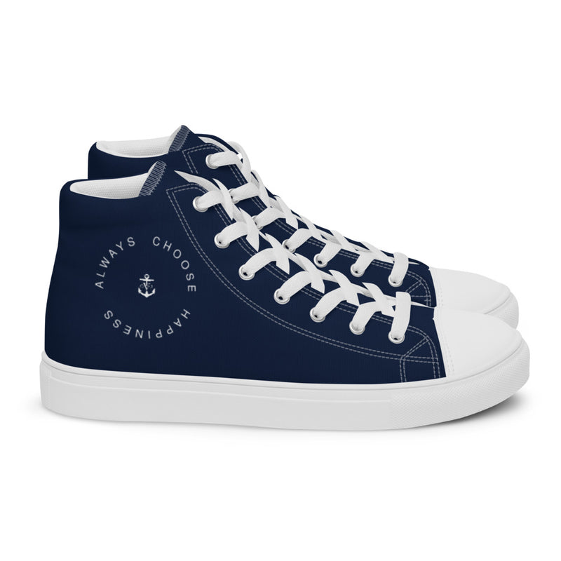 Happiness Men’s high top Navy