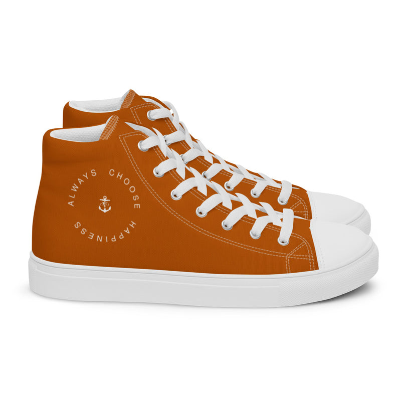 Happiness Men’s high top Burn't Orange