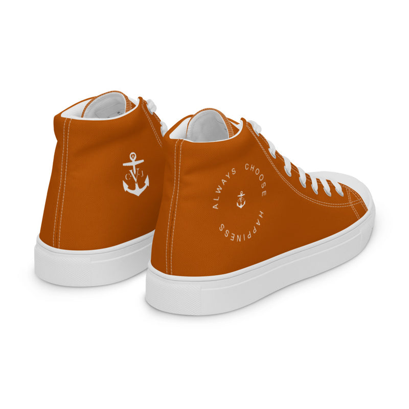 Happiness Men’s high top Burn't Orange