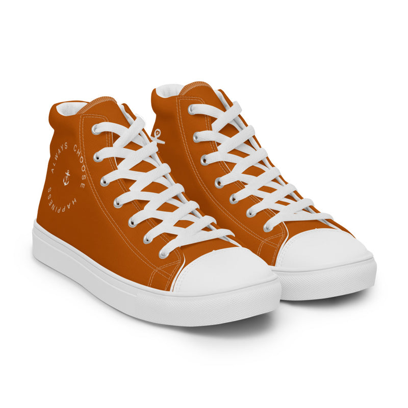 Happiness Men’s high top Burn't Orange