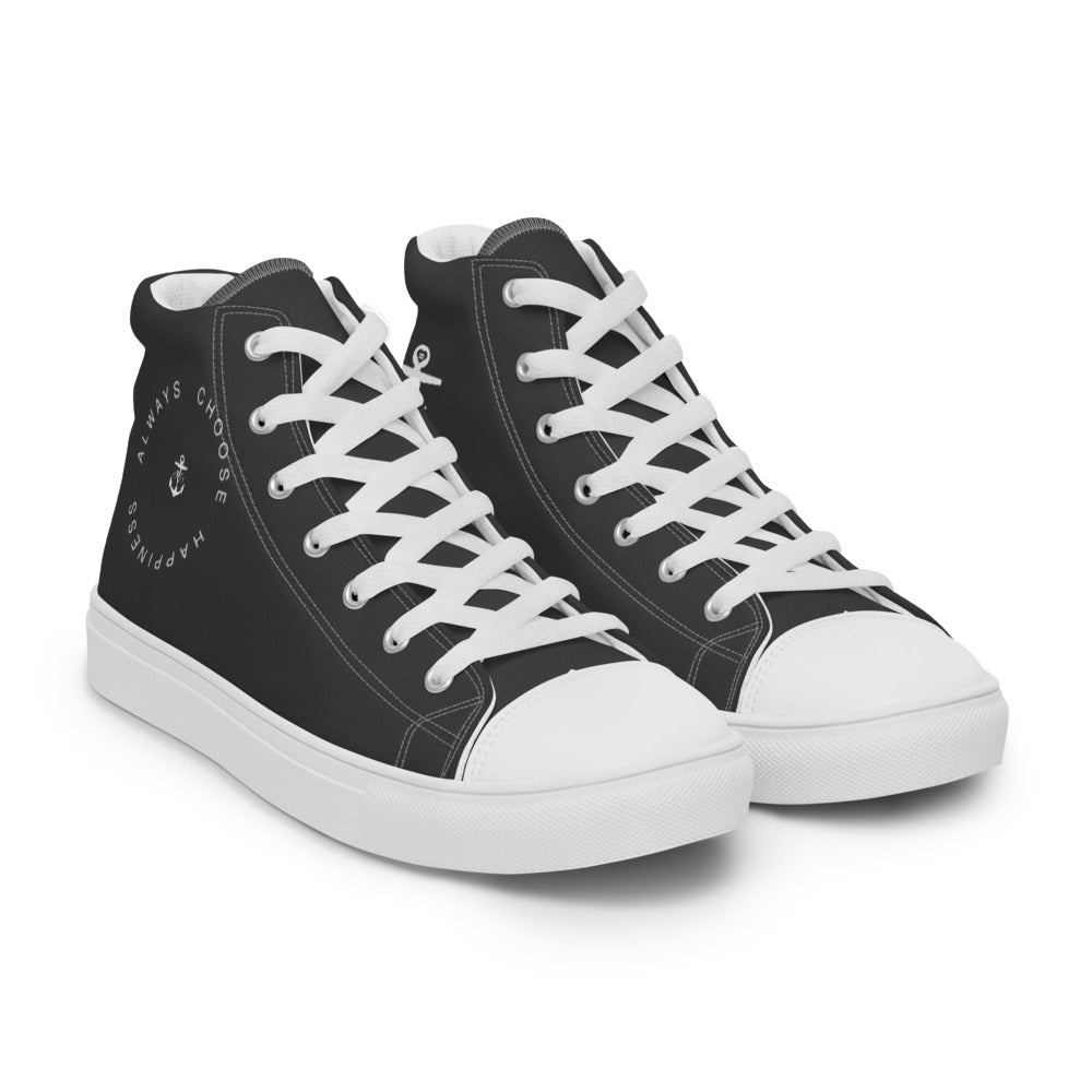 Happiness Men’s high top Dark Grey