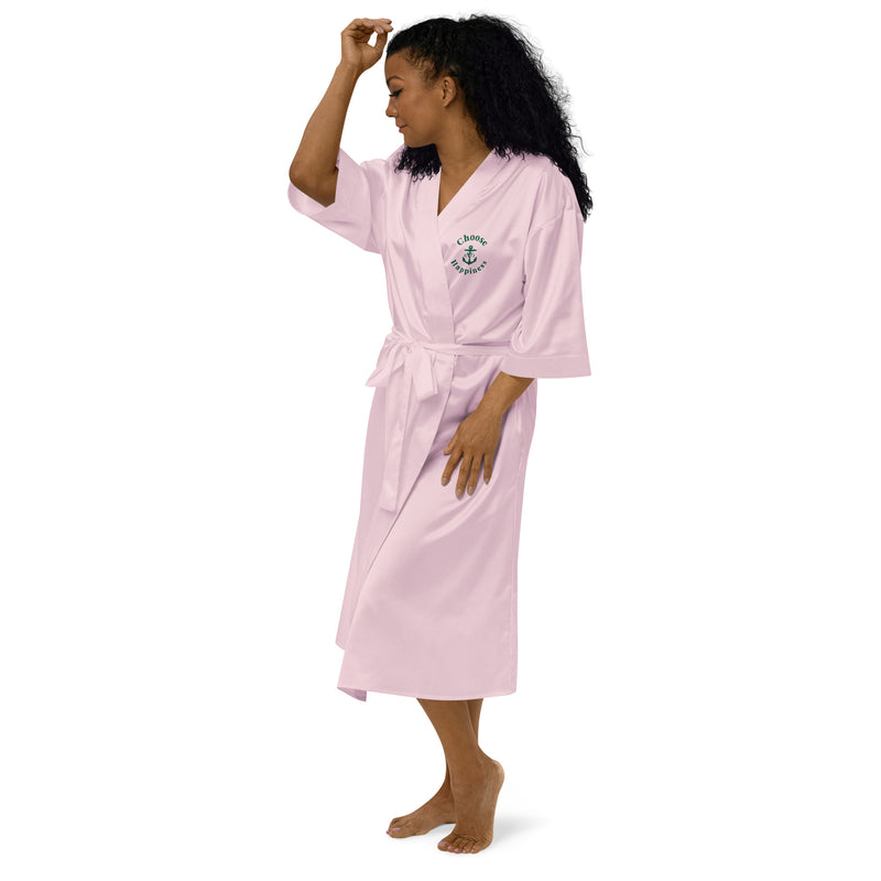 Choose Happiness Satin robe