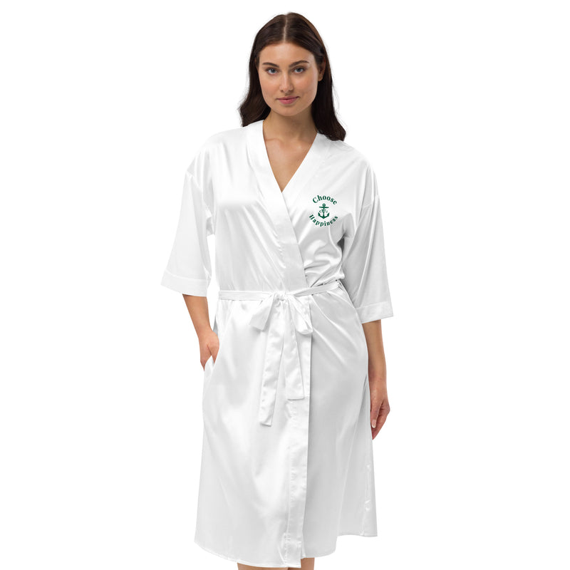 Choose Happiness Satin robe