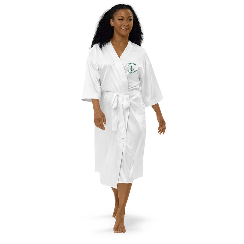 Choose Happiness Satin robe