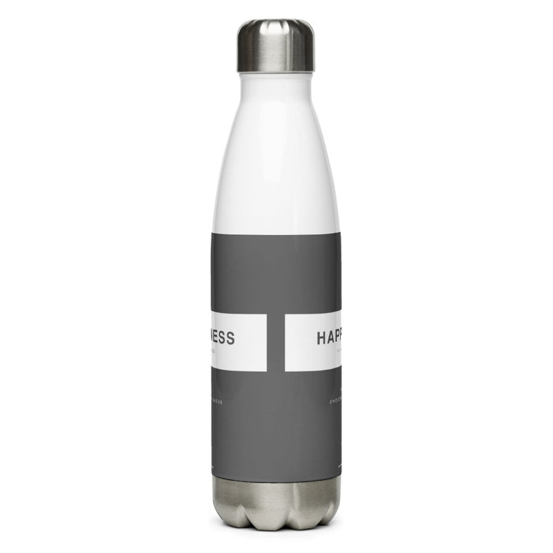 Happiness Is A Choice Water Bottle Grey