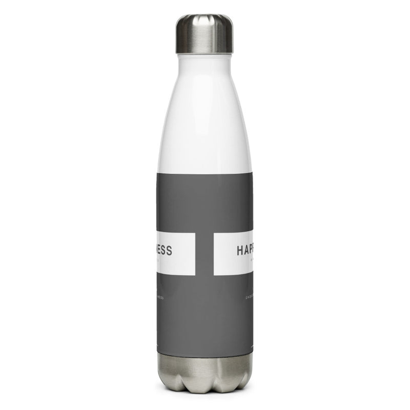 Happiness Is A Choice Water Bottle Grey