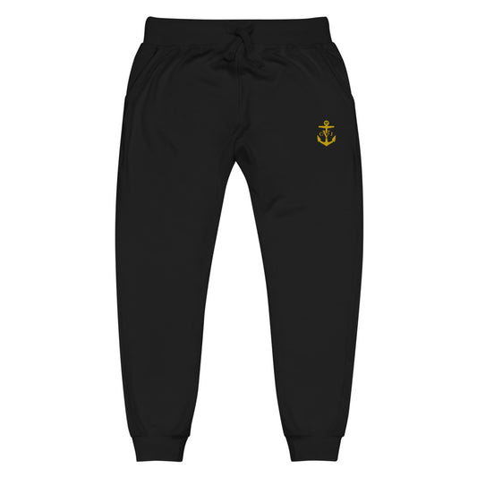 Cozy C.V.J Gold Embroidered Anchor Unisex sweatpants