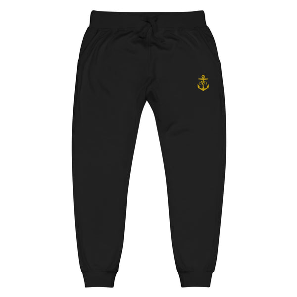 Cozy C.V.J Gold Embroidered Anchor Unisex sweatpants
