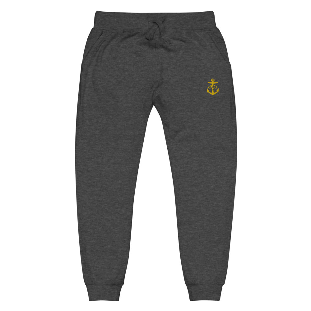 Cozy C.V.J Gold Embroidered Anchor Unisex sweatpants
