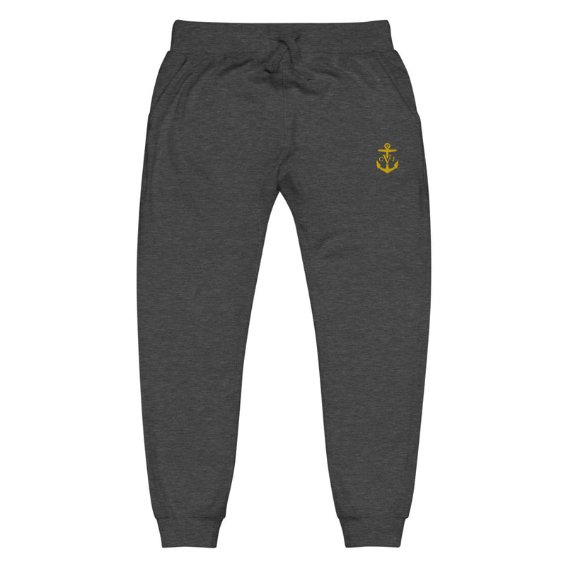 Cozy C.V.J Gold Embroidered Anchor Unisex sweatpants