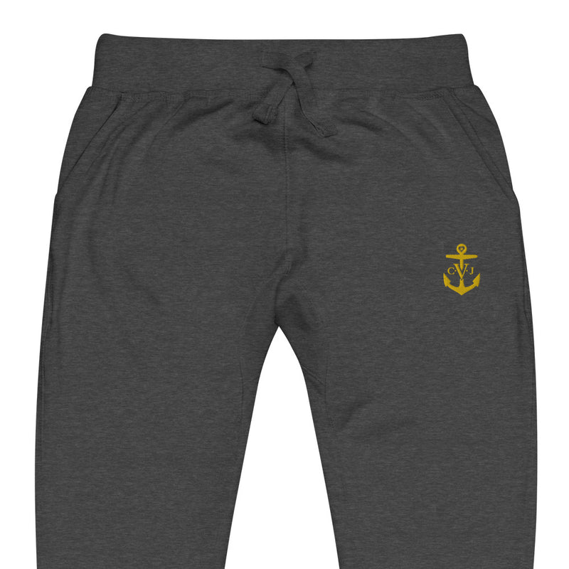 Cozy C.V.J Gold Embroidered Anchor Unisex sweatpants