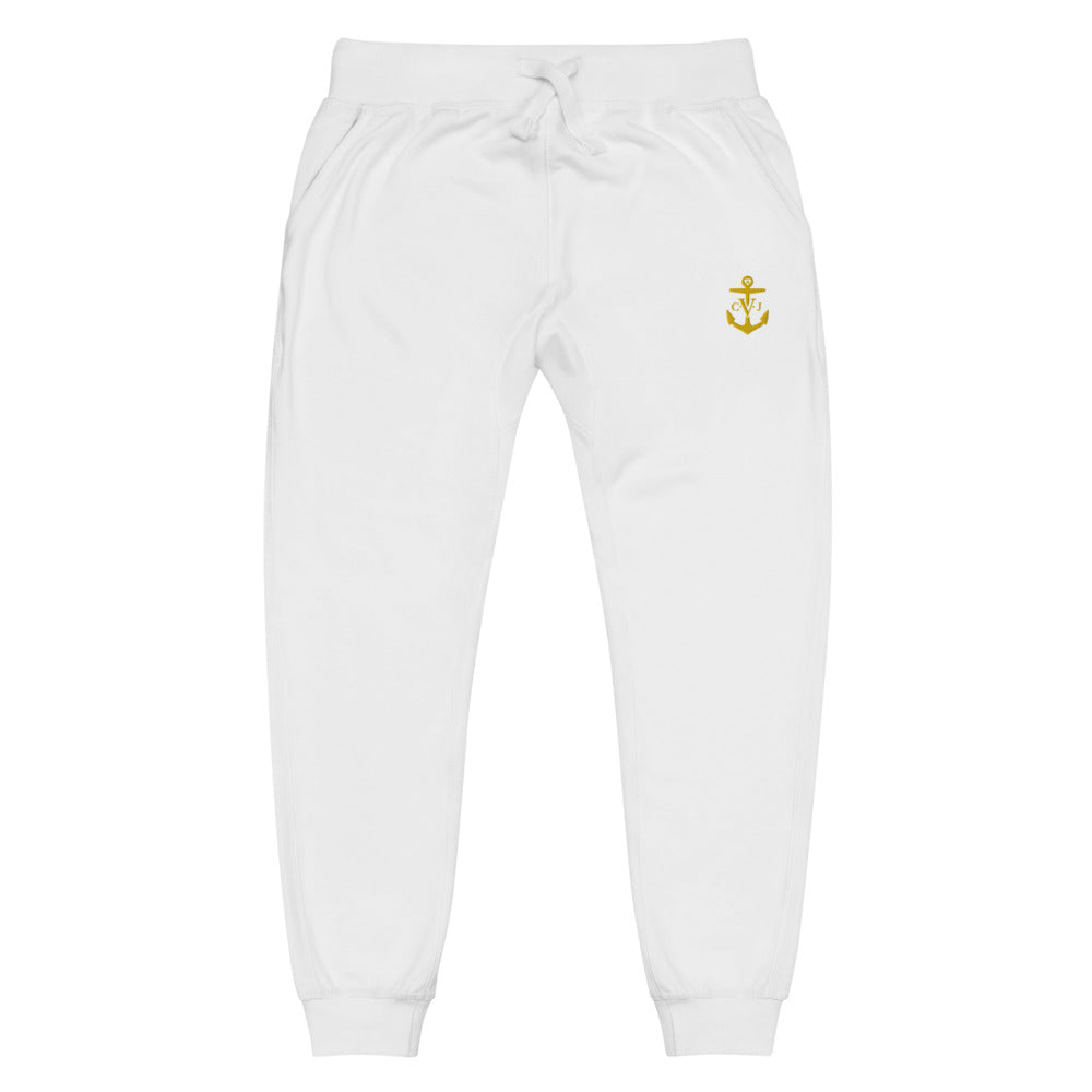 Cozy C.V.J Gold Embroidered Anchor Unisex sweatpants