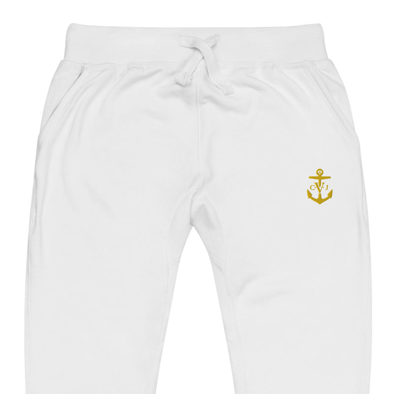 Cozy C.V.J Gold Embroidered Anchor Unisex sweatpants