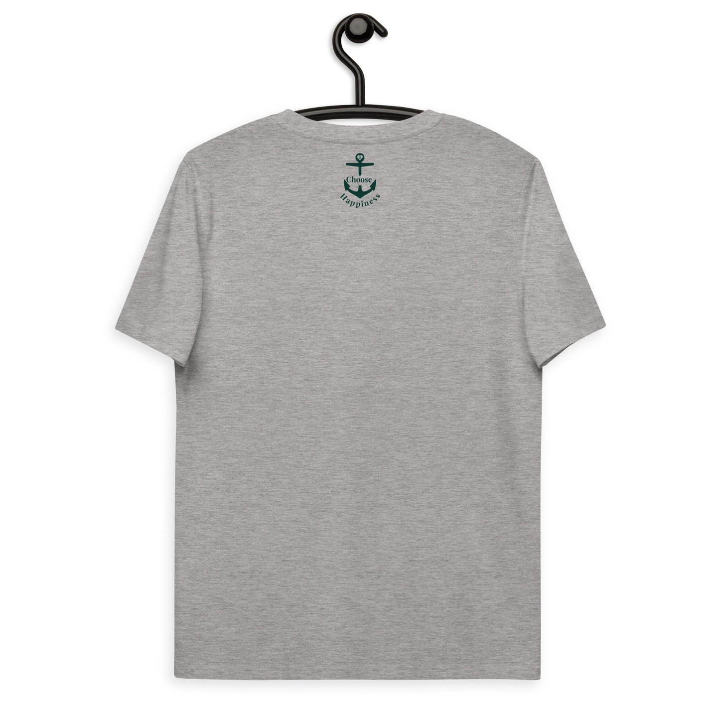 Embroidered " Choose Happiness " Unisex Organic Tee