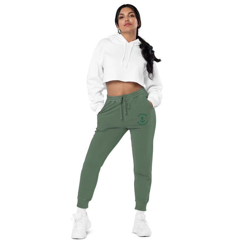 Choose Happiness Unisex pigment-dyed sweatpants