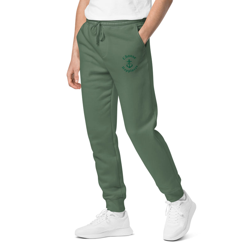 Choose Happiness Unisex pigment-dyed sweatpants