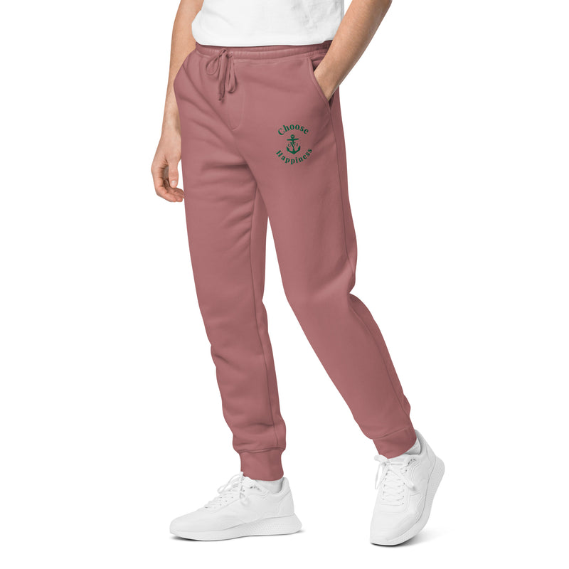 Choose Happiness Unisex pigment-dyed sweatpants