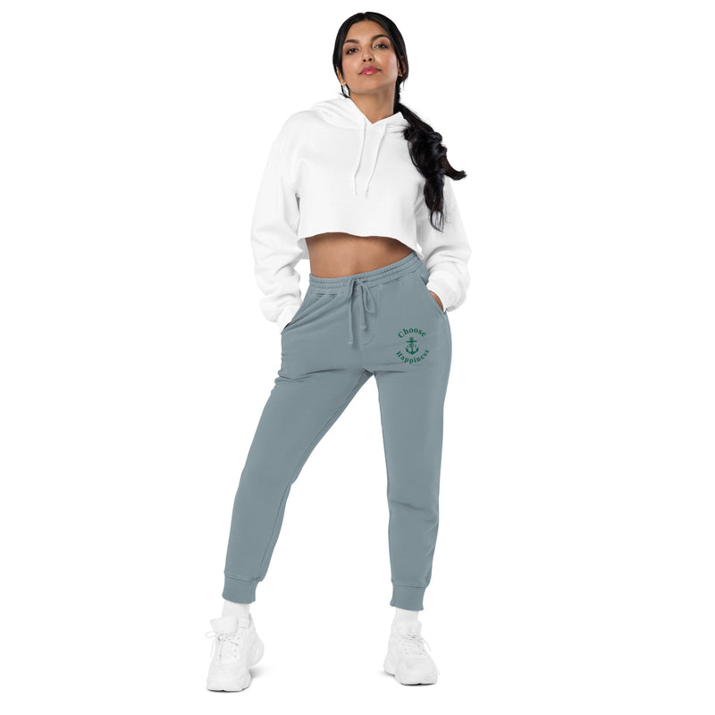 Choose Happiness Unisex pigment-dyed sweatpants