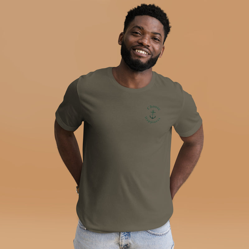 Choose Happiness Embroidered Unisex tee