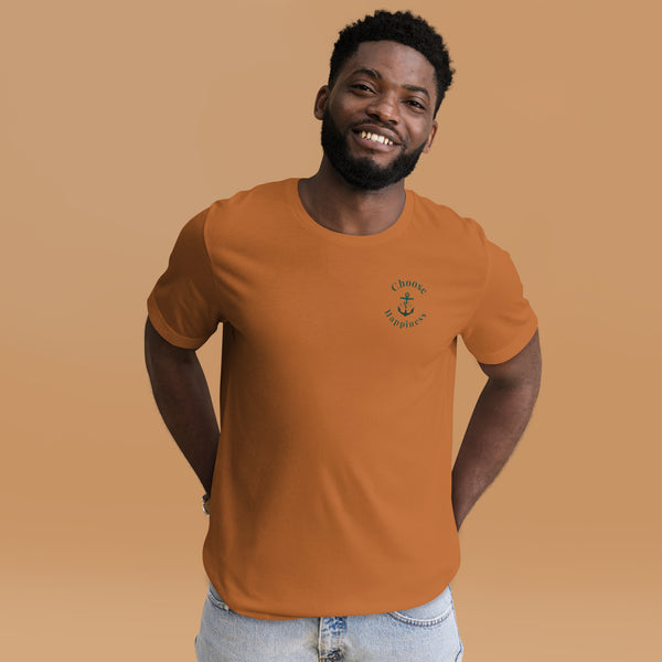 Choose Happiness Embroidered Unisex tee