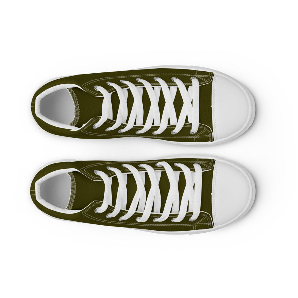 Happiness Women’s high top Army Green