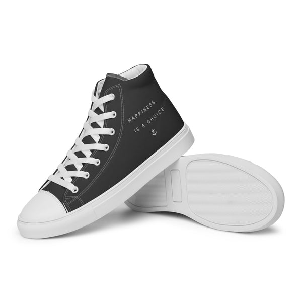 Happiness Women’s high top Dark Grey