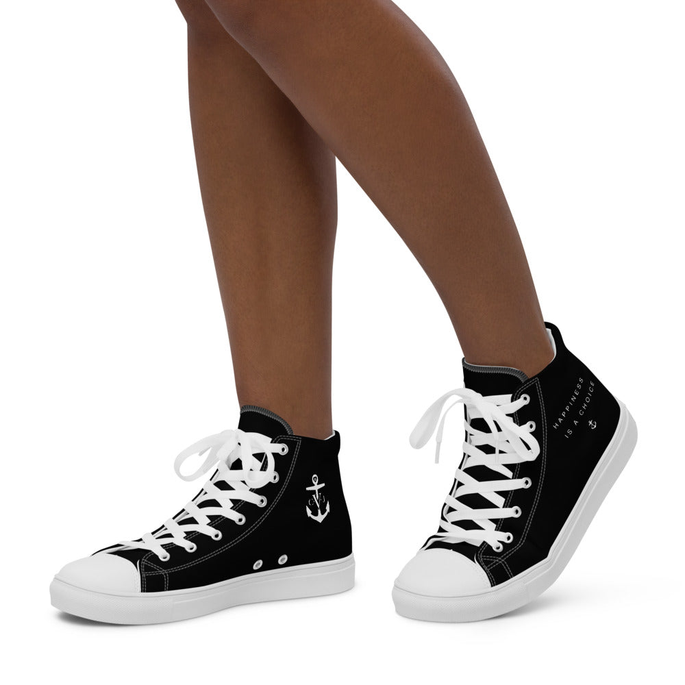 Happiness Women’s high top Black
