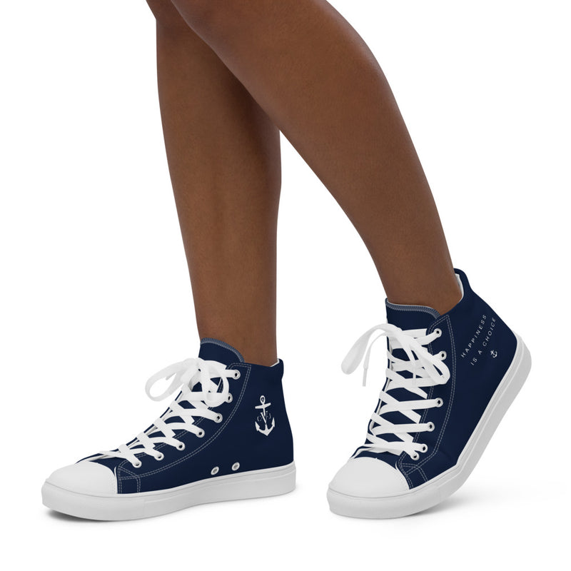 Happiness Women’s high top Navy