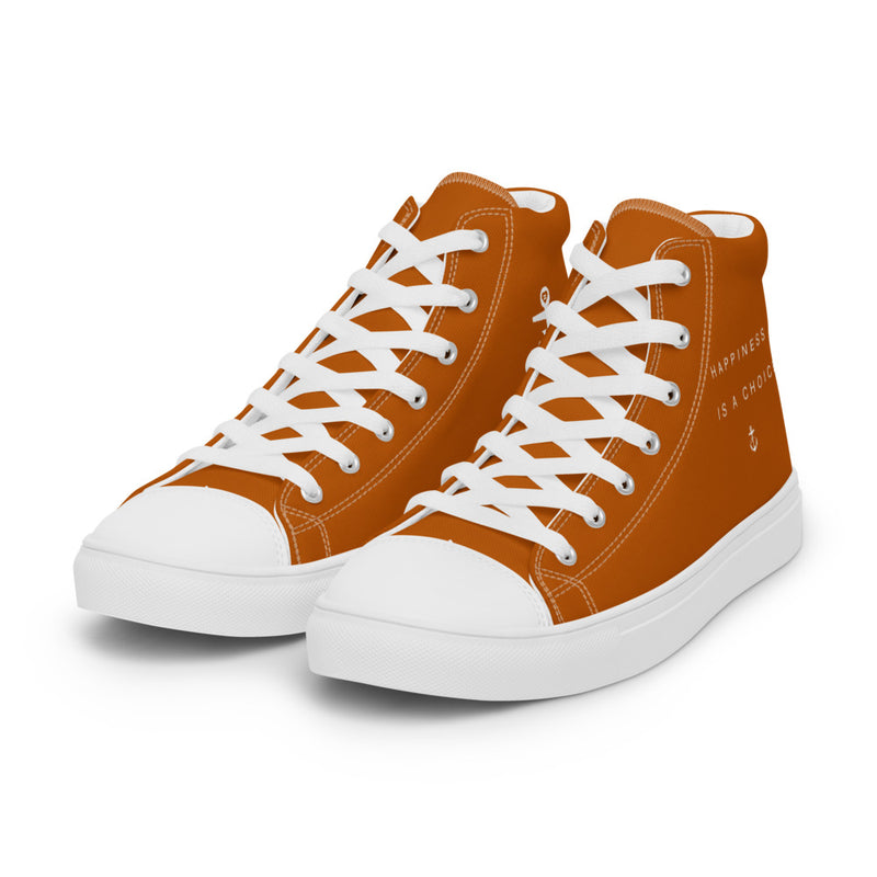 Happiness Women’s high top Burnt Orange