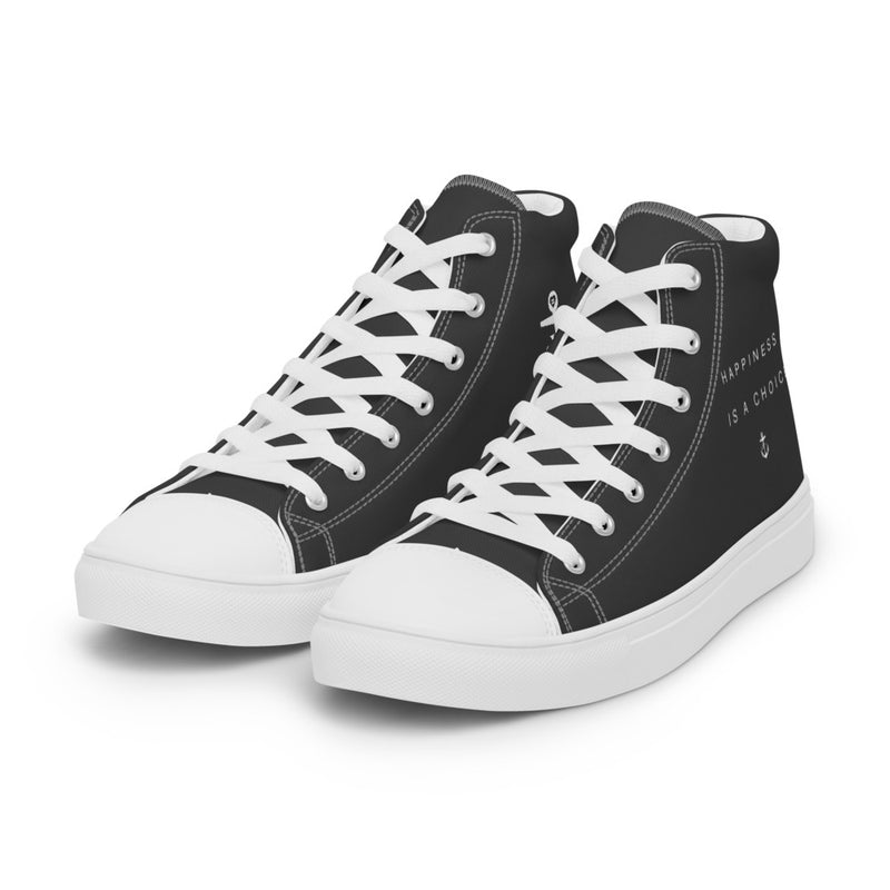 Happiness Women’s high top Dark Grey