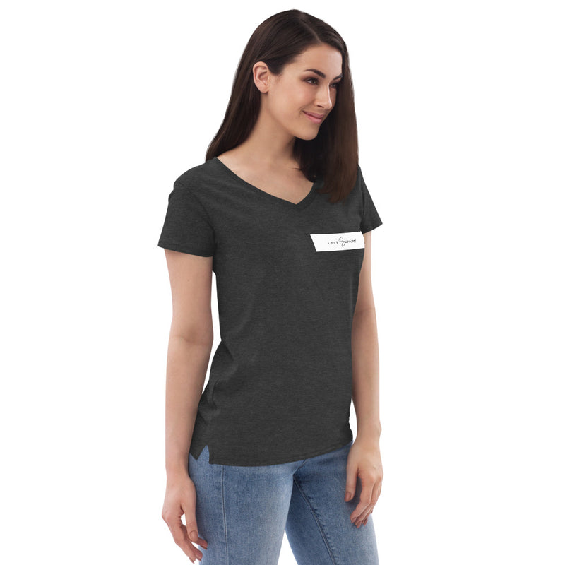 I am a Survivor Women’s recycled v-neck t-shirt